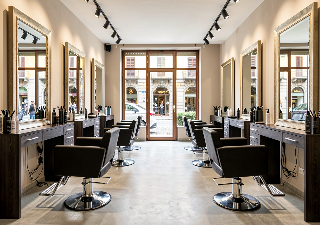 Interno salone New Fashion Bergamo